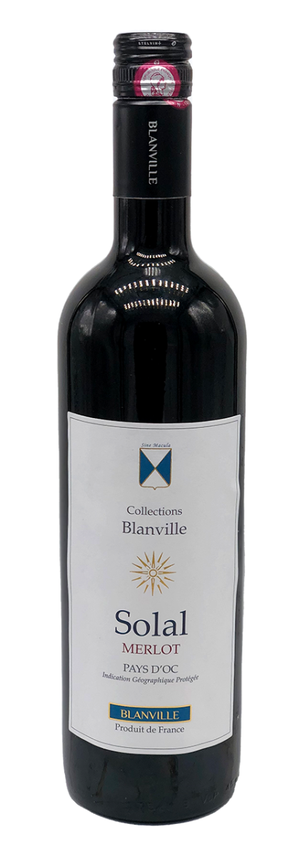 Château Haut-Blanville, Pays d'Oc IGP Solal, Merlot  