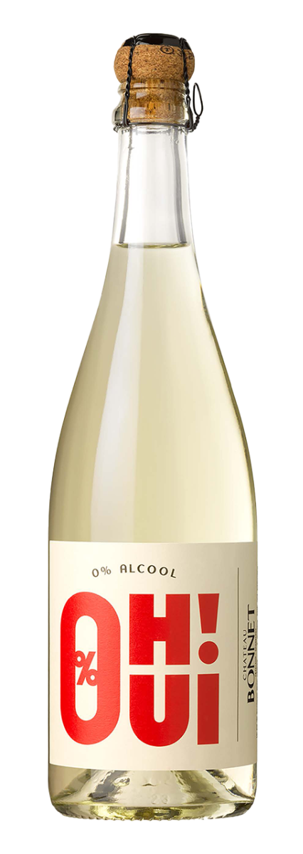 Château Bonnet,  Oh Oui, Sparkling 0% ALC.  