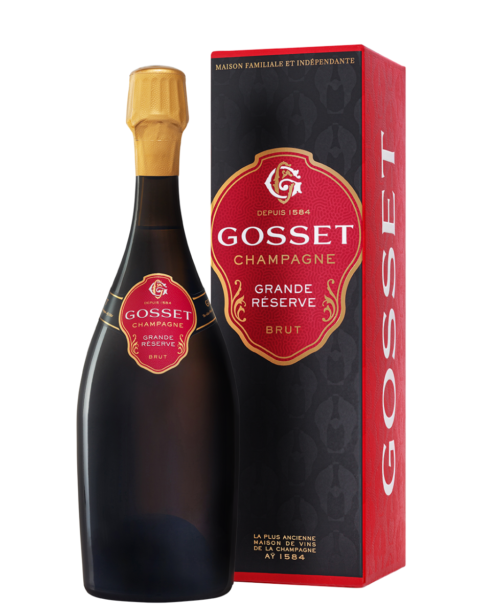 Champagne Gosset, Champagne AC Grande Reserve Brut in giftbox  