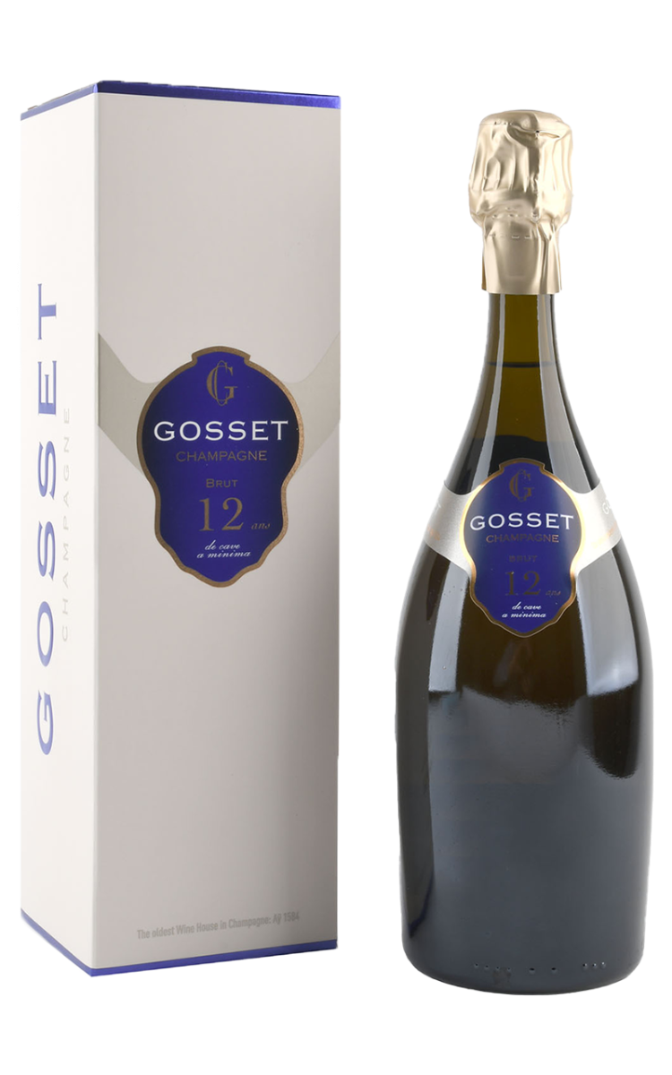 Champagne Gosset, Champagne AC 12 ans de Cave a minima + giftbox  