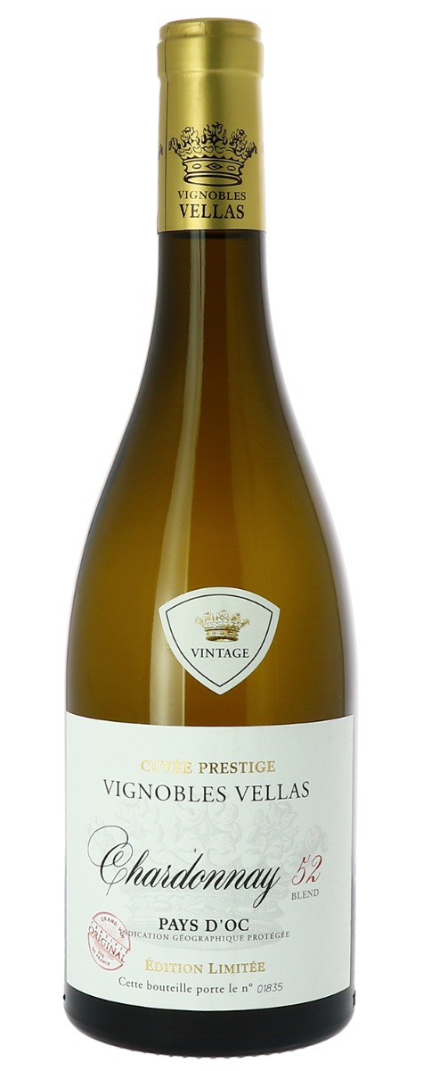 Vignobles Vellas, Pays d'Oc IGP Chardonnay, Blend 52  